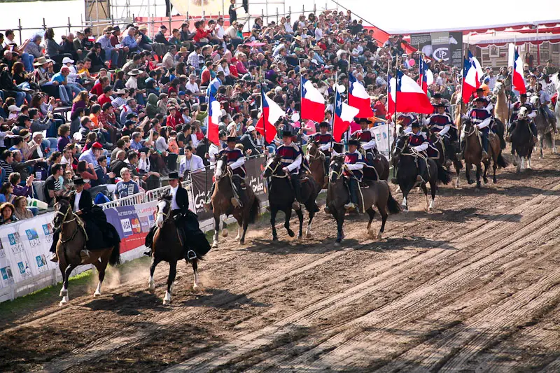 5 Fiestas Tradicionales de Chile que no debes dejar de visitar 3 semana de la chilenidad. Escuadra Ecuestre palmas de peñaflor. foto de tito alarcon
5 Fiestas Tradicionales de Chile que no debes dejar de visitar