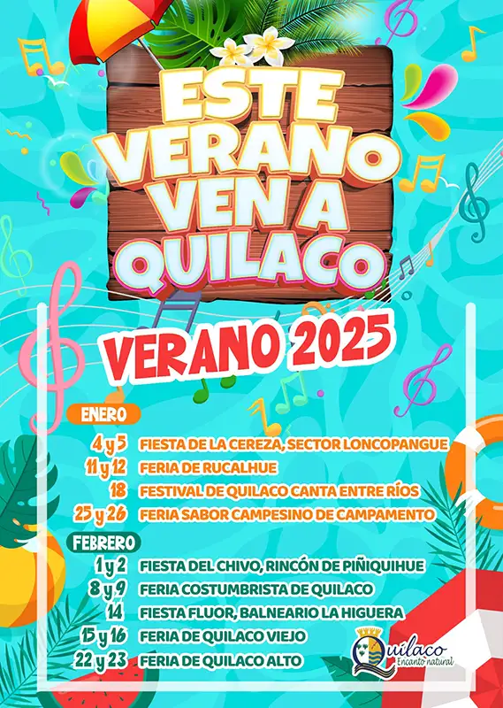 quilaco fiestas costumbristas verano 2025
