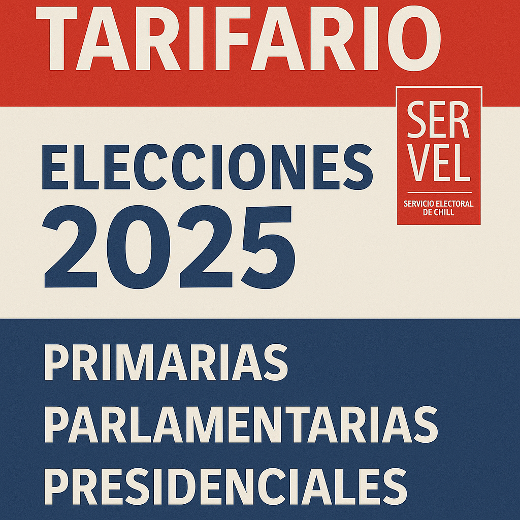 Tarifario SERVEL 2025 1 Tarifario SERVEL 2025
