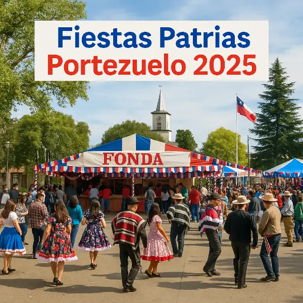 Fiestas Patrias Portezuelo 2025: Tradición, música y sabor en la Plaza de Armas 1 Fiestas Patrias Portezuelo 2025