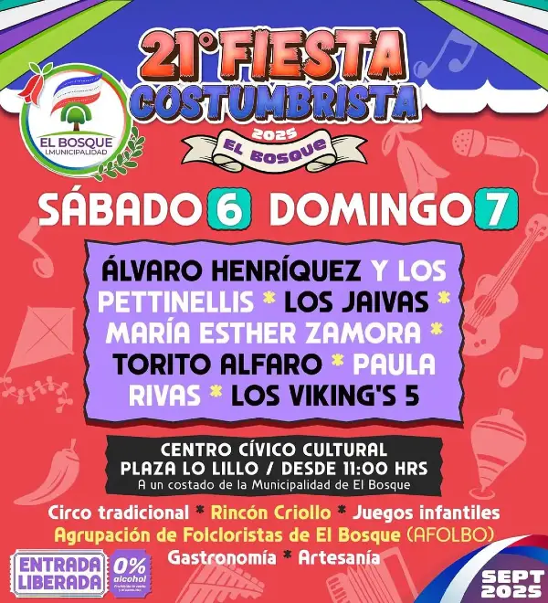 Fiesta Costumbrista de El Bosque 2025