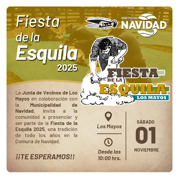 Fiesta de la Esquila 2025 en Los Mayos, Navidad 1 Fiesta de la Esquila 2025 en Los Mayos