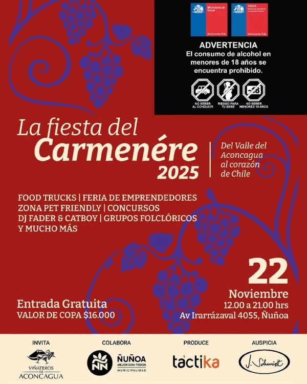 Fiesta del Carménère en Ñuñoa 2025