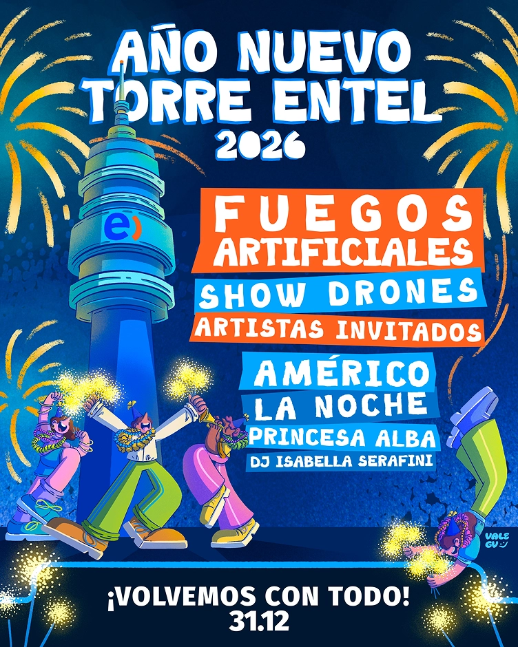 Fiesta de Año Nuevo en la Torre Entel 2026