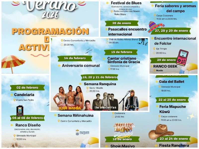 Actividades Verano 2026 Lago Ranco 1 Actividades Verano 2026 Lago Ranco
