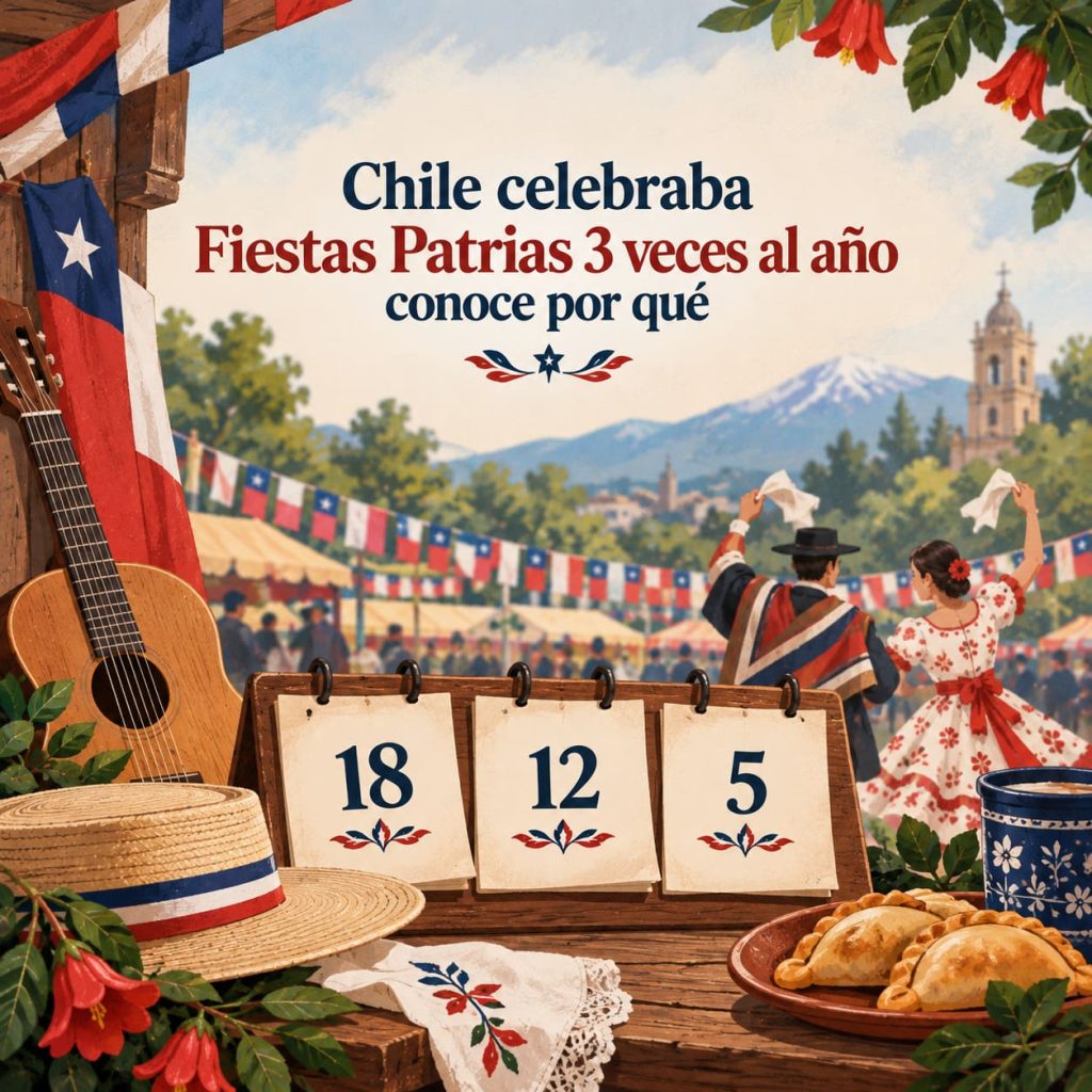 Chile celebraba fiestas patrias 3 veces al año